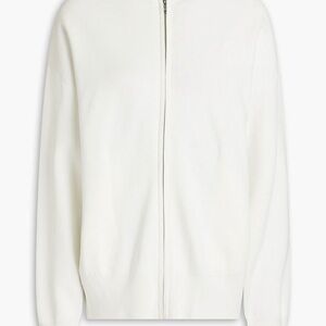 SANDRO

Logo-Embroidered Knitted Zip-Up Hoodie NWT